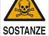 Cartello segnaletica sostanze velenose 30x20