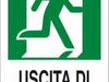 Cartello segnaletica uscita di emergenza destra 30x20