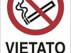 Cartello segnaletica vietato fumare 30x20