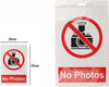 Cartello-Segnaletico-No-Foto-No-Photos-30x20cm-Targa-Adesiva-Avvertimento-71371