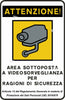 Cartello-Targa-Area-Videosorvegliata-Sottoposta-A-Videosorveglianza-Cm-30x20cm