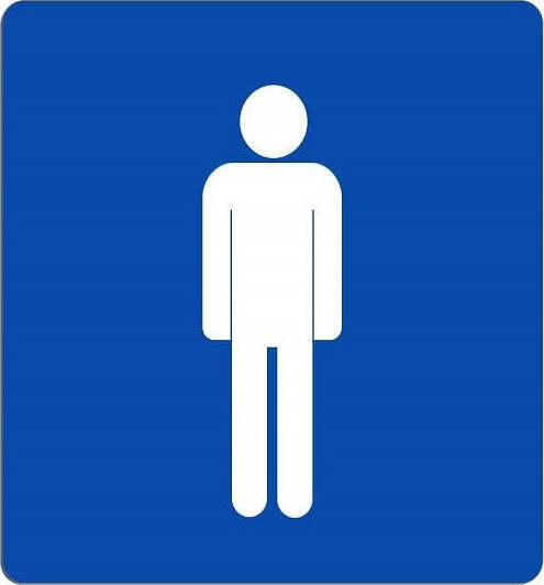 CARTELLO UOMO SEGNALETICA WC TOILETTE BAGNO TARGA ADESIVA PLASTIFICATO  Trade Shop italia - Napoli, Commerciovirtuoso.it