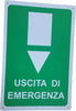 CARTELLO USCITA DI EMERGENZA SEGNALETICA DIREZIONALE SICUREZZA AVVERTIMENTO  Trade Shop italia - Napoli, Commerciovirtuoso.it