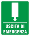 Cartello Uscita Di Emergenza Segnaletica Direzionale Sicurezza Avvertimento Fai da te/Sicurezza e protezione/Attrezzature per sicurezza sul lavoro/Segnaletica antinfortunistica Trade Shop italia - Napoli, Commerciovirtuoso.it