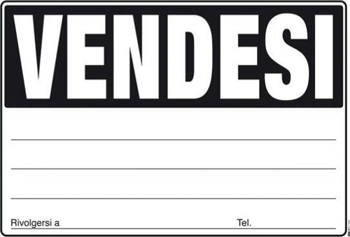 Cartello Vendesi - 24 x 33cm - colori assortiti - Edipro [multipack] 20 pezzi Casa e cucina/Tessili per la casa/Decorazioni per finestre/Sticker decorativi da finestra Eurocartuccia - Pavullo, Commerciovirtuoso.it