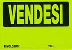 CARTELLO VENDESI PLASTIFICATO CON SCRITTA 30 X 20 CM SEGNALETICO  Trade Shop italia - Napoli, Commerciovirtuoso.it
