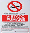 Cartello-Vietato-Fumare-Legge-Trasgressori-Segnaletica-Sicurezza-Avvertimento