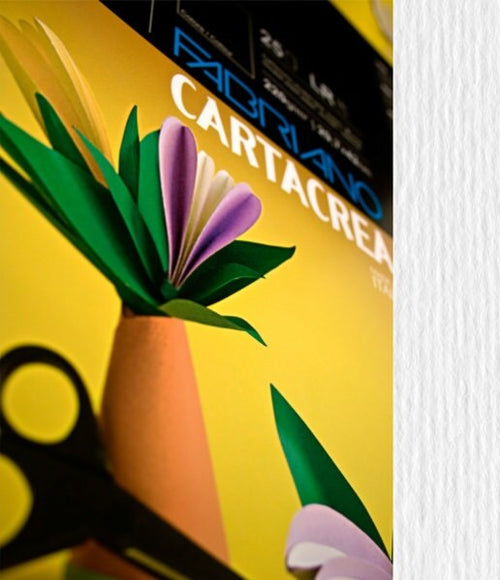 Cartoncino Cartacrea - 35x50cm - 220gr - bianco - Fabriano - blister 10 fogli Cancelleria e prodotti per ufficio/Carta blocchi e quaderni/Biglietti e cartoncini/Cartoncini Eurocartuccia - Pavullo, Commerciovirtuoso.it