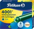 Cartucce inchiostro 4001 (TP-6) - lunghezza 39mm - verde scuro - Pelikan - conf. 6 pezzi Cancelleria e prodotti per ufficio/Penne matite scrittura e correzione/Penne e ricariche/Penne stilografiche Eurocartuccia - Pavullo, Commerciovirtuoso.it