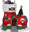 Casa degli elfi N.3, edificio luminoso per villaggio di Natale in Resina Casa e cucina/Decorazioni per interni/Addobbi e decorazioni per ricorrenze/Decorazioni natalizie/Oggettistica MagiediNatale.it - Altamura, Commerciovirtuoso.it