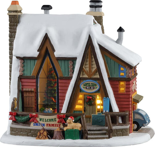 Casa di famiglia decorazione in porcellana per villaggio di Natale con animazioni Casa e cucina/Decorazioni per interni/Addobbi e decorazioni per ricorrenze/Decorazioni natalizie/Oggettistica MagiediNatale.it - Altamura, Commerciovirtuoso.it