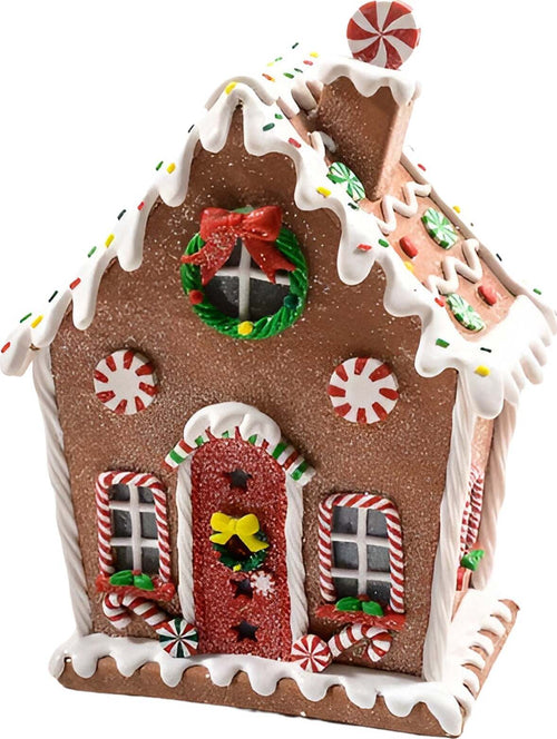 Casa di Marzapane in argilla morbida, edificio illuminato con Luci e LED, h 25 cm Casa e cucina/Decorazioni per interni/Addobbi e decorazioni per ricorrenze/Decorazioni natalizie/Oggettistica MagiediNatale.it - Altamura, Commerciovirtuoso.it