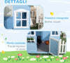 Casa-per-Bimbi-3-7-Anni-con-Staccionata,-Portavasi,-Porta-e-Finestre,-in-Legno-di-Abete,-151x112.5x142-cm,-Blu-TG2345-025V00BUTG2