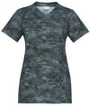 Casacca Donna Alina Fantasia Pixel Camouflage Manica Corta Tessuto in Rete Traspirante casacca Donna Mimetico Tessuto Elasticizzato