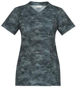 Casacca Donna Alina Fantasia Pixel Camouflage Manica Corta Tessuto in Rete Traspirante casacca Donna Mimetico Tessuto Elasticizzato