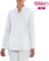 Casacca Donna Gioia Bianco Manica Lunga Casacca Estetica 100% Cotone