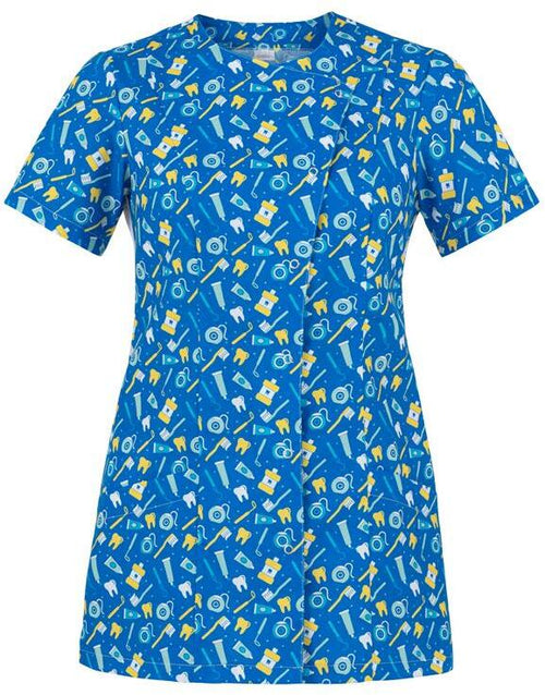 Casacca Elea Fantasia Dentifricio Casacca Donna Manica Corta No Stiro Dentista per Bambini