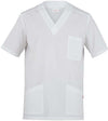 Casacca Flavio Bianco Casacca Infermiere Medicale Collo a V No Stiro Microfibra Superleggera