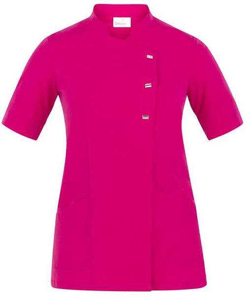 Casacca Greta Fucsia Casacca Donna Manica Corta Medicale Estetica Acconciature Infermiera