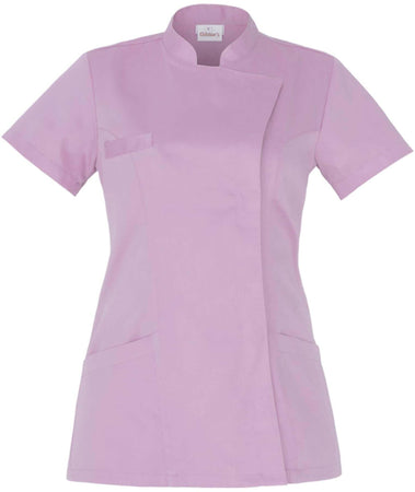 Casacca Tati Lilla Manica Corta Casacca Donna Tessuto Satin Dottoressa Farmacista Dentista Infermiera asa oss