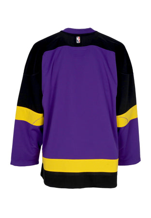 NIKE NBA Casacca Tipo Hockey Uomo Nba City Edition Hockey Jersey Loslak Field Purple/black/amarillo/black da uomo