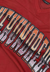 THE HUNDREDS Casacca Uomo Division Football Jersey Burgundy da uomo