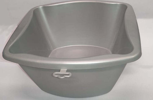 CASACOLOR---BACINELLA-IN-PLASTICA-QUADRATA-36CM---COLORE-GRIGIO