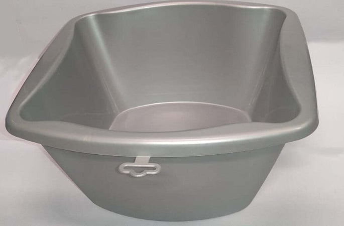 CASACOLOR---BACINELLA-IN-PLASTICA-QUADRATA-36CM---COLORE-GRIGIO