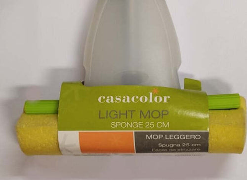 CASACOLOR---MOP-LEGGERO-CON-SPUGNA-25CM-COLORE-GIALLO---CON-MANICO-IN-ALLUMINIO