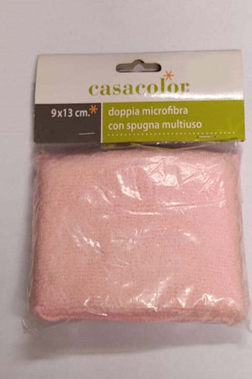 CASACOLOR---SPUGNA-MULTIUSO-CON-DOPPIA-MICROFIBRA-9X13CM---COLORE-ROSA