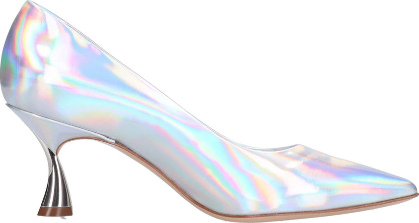Casadei-Scarpe-con-Tacco-Argento-da-donna