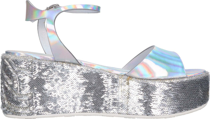 Casadei-Scarpe-con-Tacco-Argento-da-donna