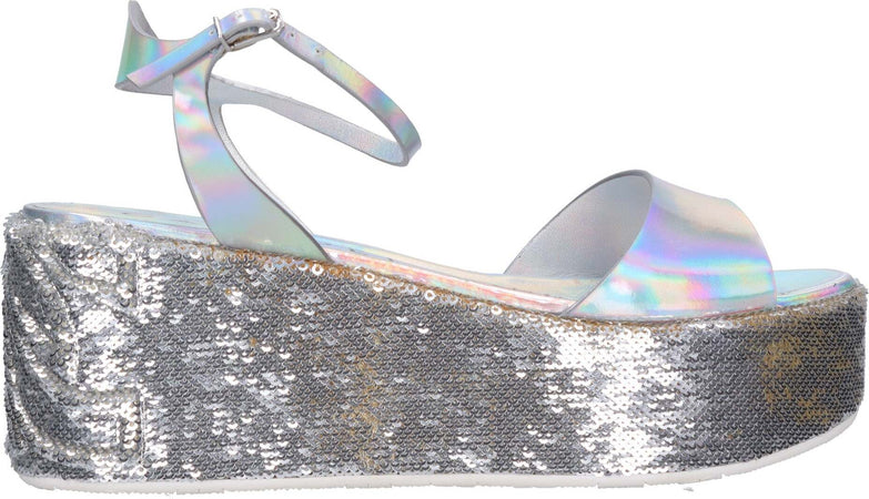 Casadei-Scarpe-con-Tacco-Argento-da-donna