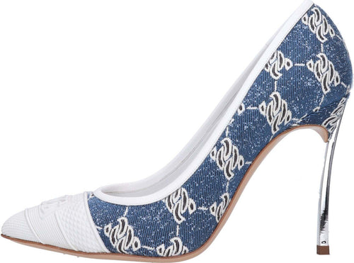 Casadei-Scarpe-con-Tacco-Denim-da-donna