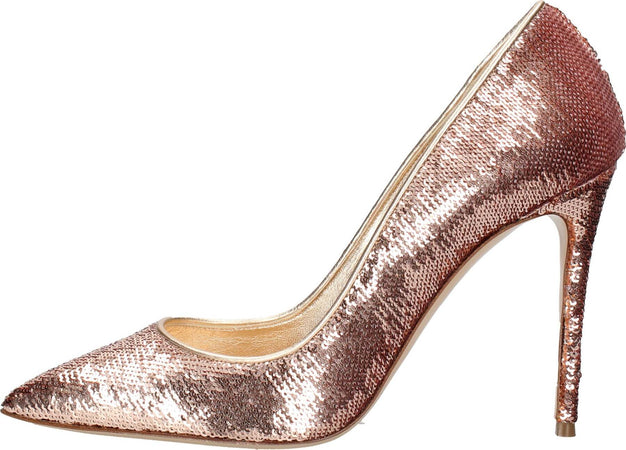 Casadei-Scarpe-con-Tacco-Rosa-Pailletes-da-donna