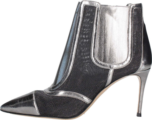 Casadei-Stivali-Argento-Nero-da-donna