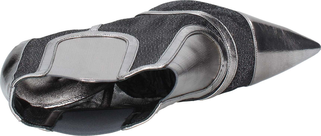 Casadei-Stivali-Argento-Nero-da-donna