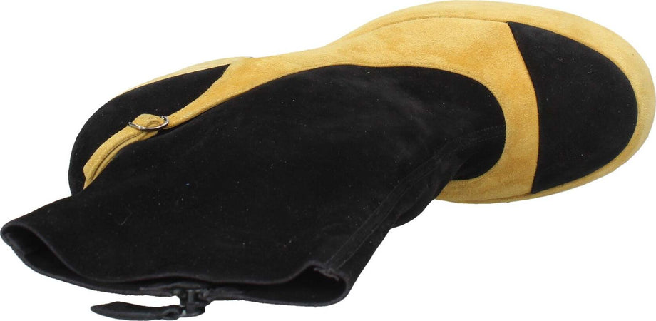 Casadei-Stivali-Nero-Senape-da-donna