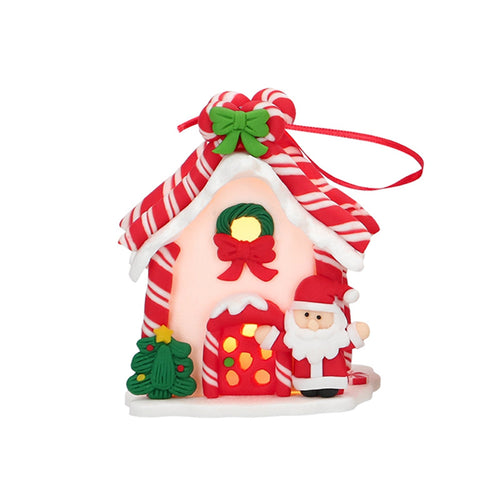 Casa natalizia decorativa con luce Led decorazione natalizia da appendere