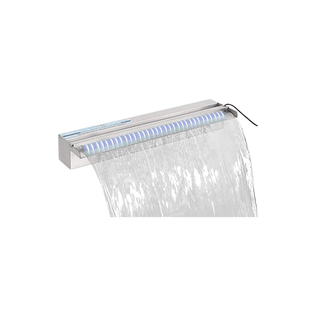 Cascata 7 Luci Led Colorate con Telecomando Acciaio Inox