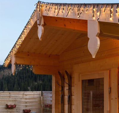 Cascata luce calda a led per esterno luci decorazione natale natalizie movimento 10 mt Casa e cucina/Decorazioni per interni/Addobbi e decorazioni per ricorrenze/Decorazioni natalizie/Luci natalizie/Catene luminose per interni MagiediNatale.it - Altamura, Commerciovirtuoso.it