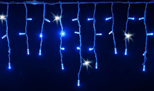 Cascata luce fredda blu e bianco con maxi led per interno ed esterno decorazione natalizia Casa e cucina/Decorazioni per interni/Addobbi e decorazioni per ricorrenze/Decorazioni natalizie/Luci natalizie/Catene luminose per interni MagiediNatale.it - Altamura, Commerciovirtuoso.it