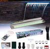 Cascata 7 Luci Led Colorate con Telecomando Acciaio Inox