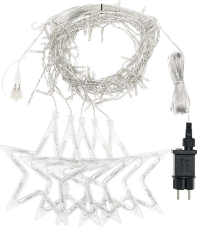 Cascata stalattite decorata con stelle luminose a led luce calda per interno ed esterno cavo trasparente Casa e cucina/Decorazioni per interni/Addobbi e decorazioni per ricorrenze/Decorazioni natalizie/Luci natalizie/Catene luminose per interni MagiediNatale.it - Altamura, Commerciovirtuoso.it