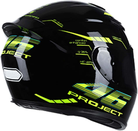 Casco Jet Moto Integrale Rapid Street Unisex Adulto Omologato Valentino Rossi 46 Tg XL