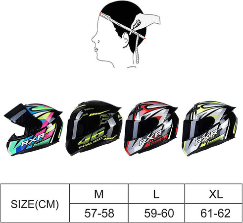 Casco Jet Moto Integrale Rapid Street Unisex Adulto Omologato Valentino Rossi 46 Tg XL