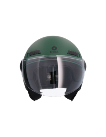 Shiro - Casco jet Kioto verde matt S