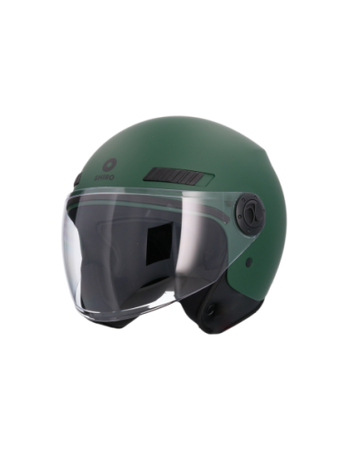 Shiro - Casco jet Kioto verde matt M