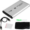 Case-Box-In-Alluminio-Per-Hard-Disk-Esterno-Ide-2.5-Con-Usb-2.0-Custodia-Hdd