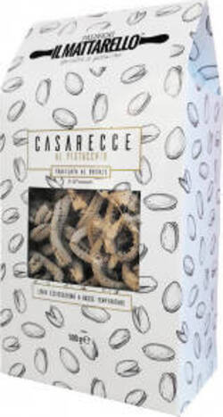 Caserecce al Pistacchio Trafilata in Bronzo Pasta di Semola di Grano Duro Italiano Confezione da 500g pasta artigianale Tipici & Food - Bronte, Commerciovirtuoso.it